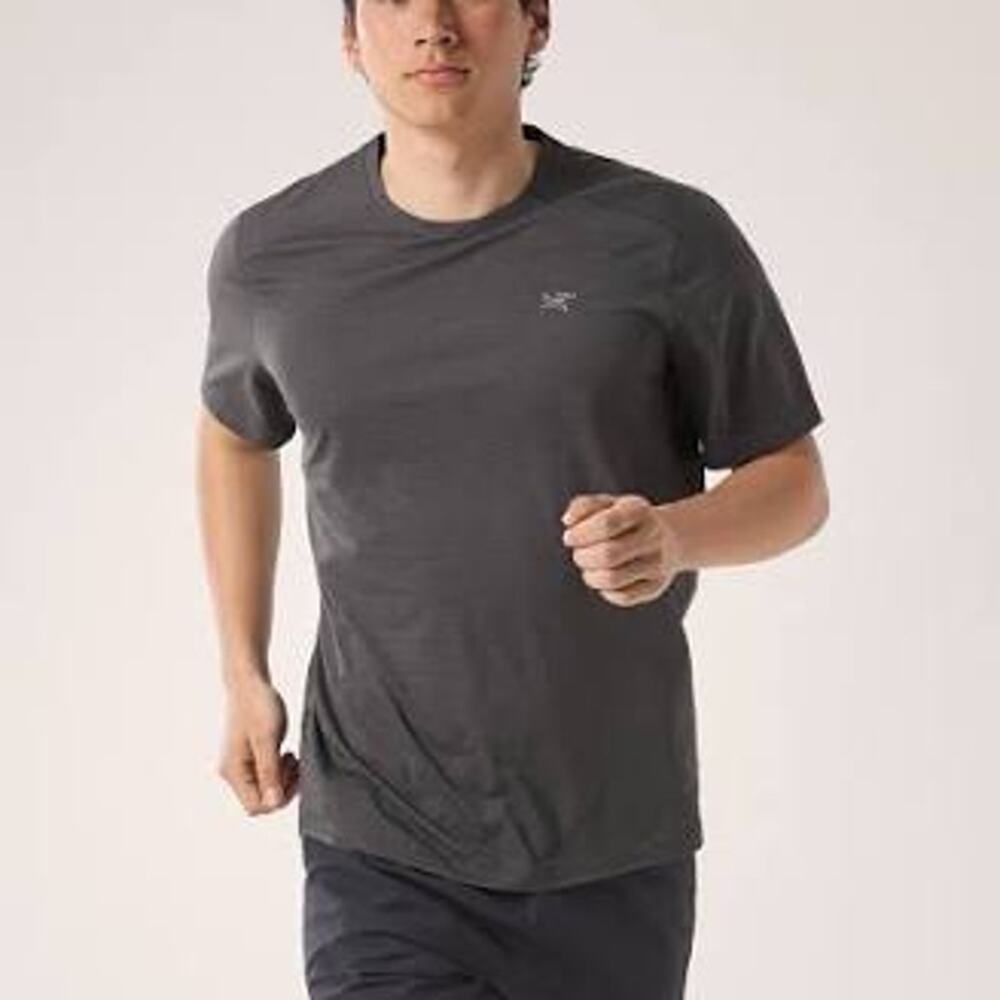 Arc'teryx Cormac Crew Neck Shirt Men's XXL Black Heather NWT Performance Run Tee